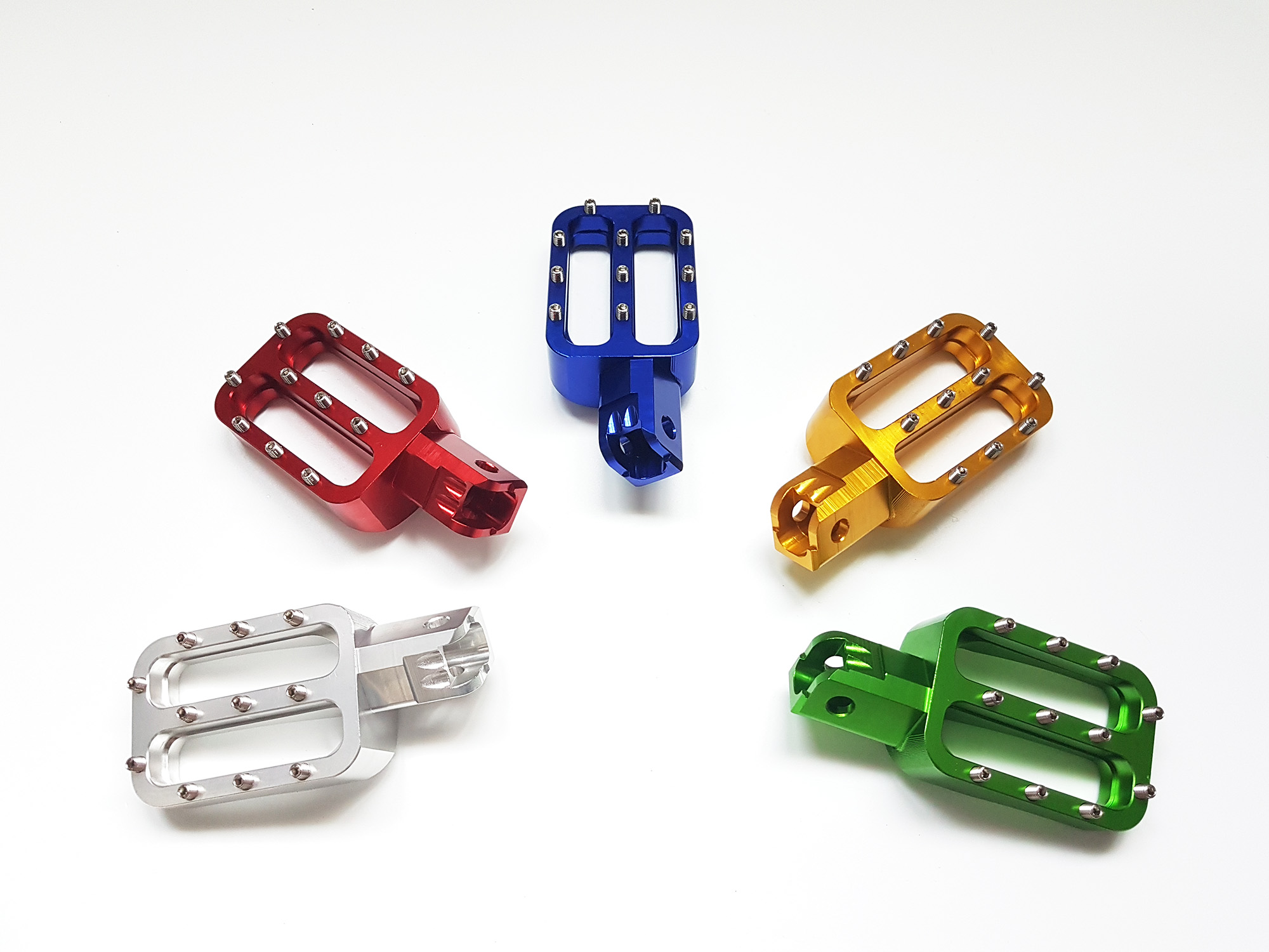 Подножки водителя CNC (пара) красные